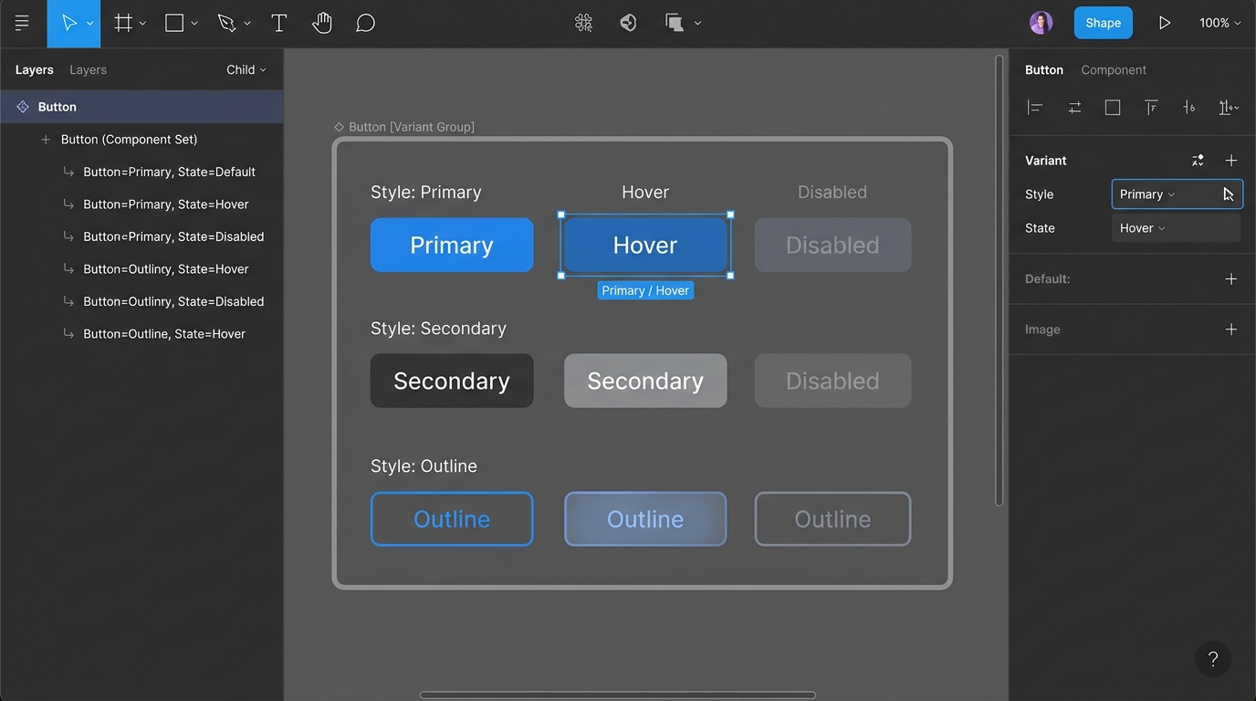 Figma Component Variants