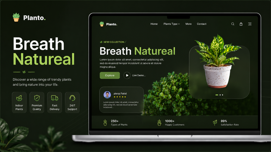 Planto Landing Page