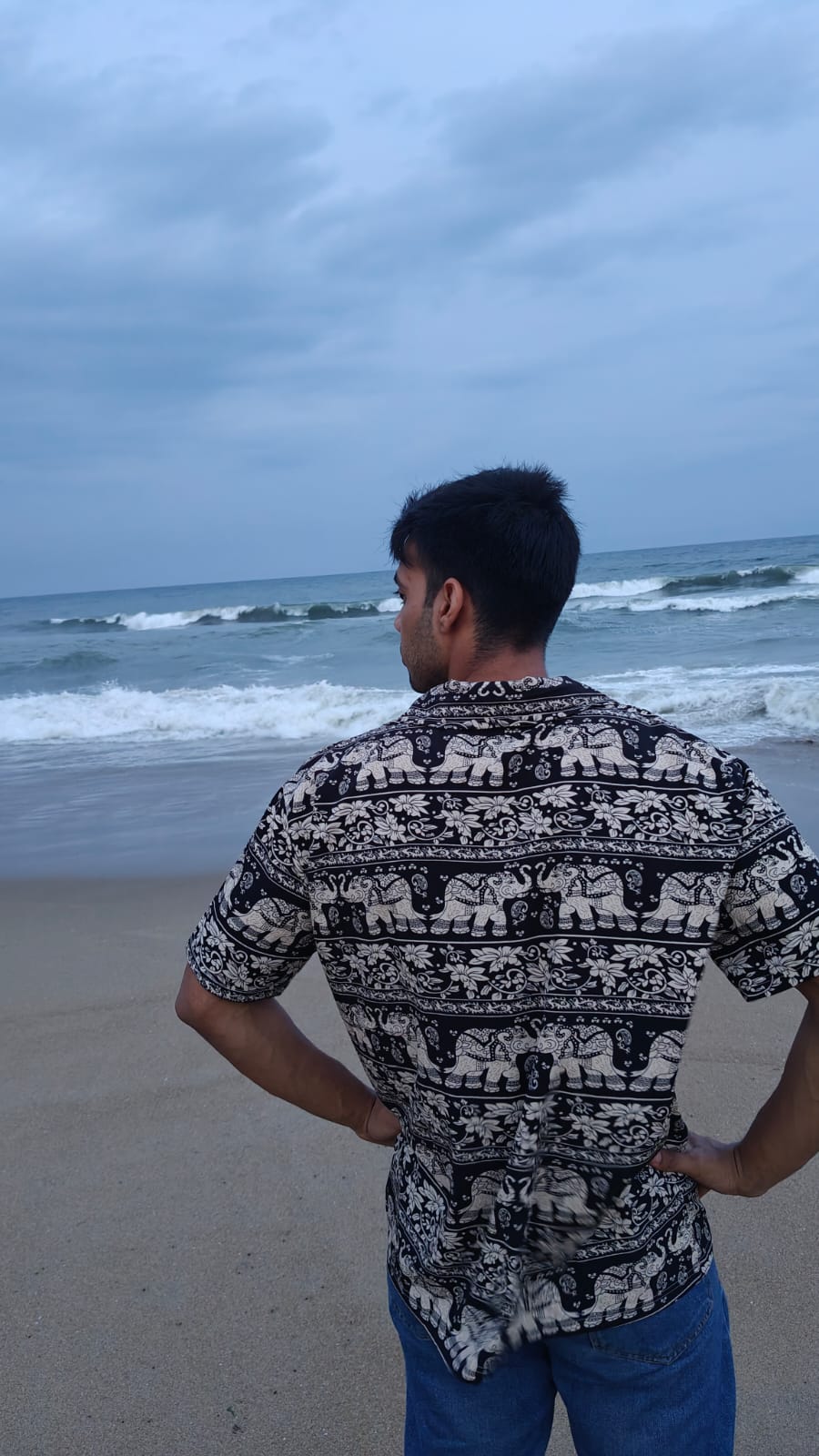 Abhinav at the beach